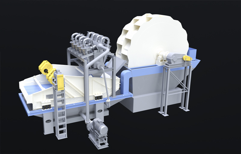 Fine sand recovery machine
