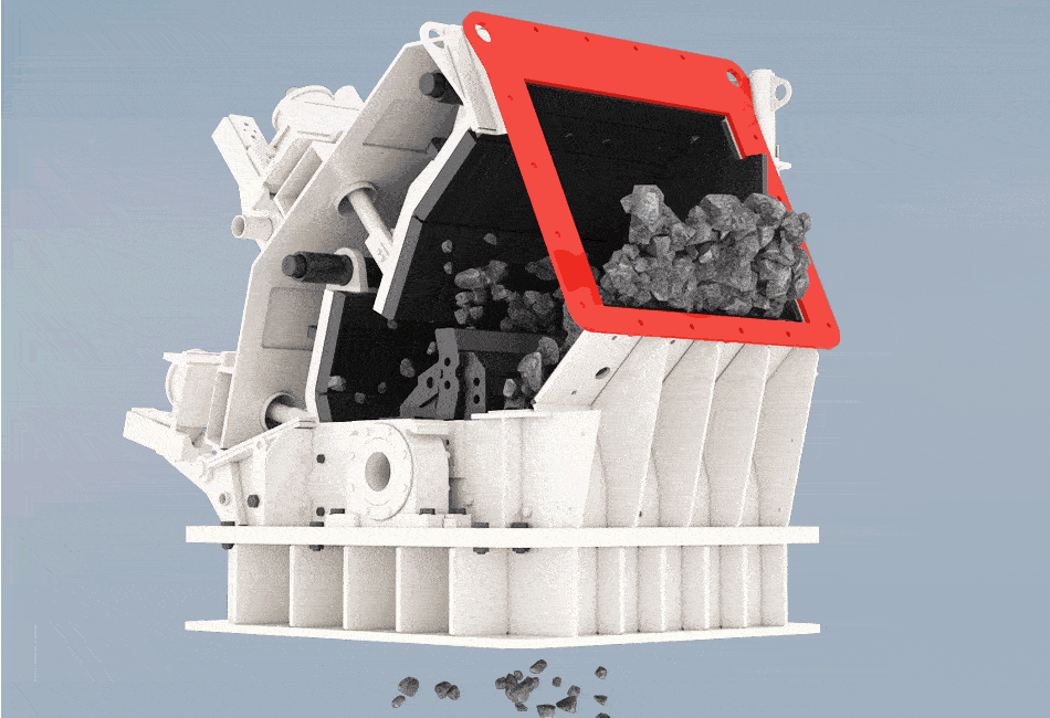 The working principle of large-diameter impact crusher.gif