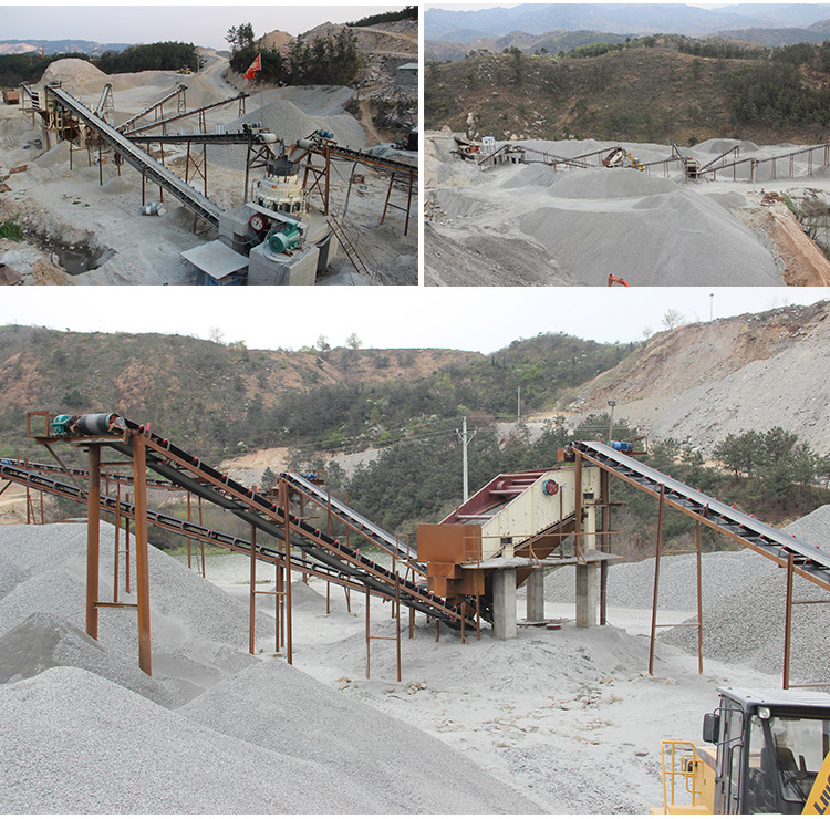 Shandong granite sand making production site with an output of 700 tons per hour Sand production site.jpg