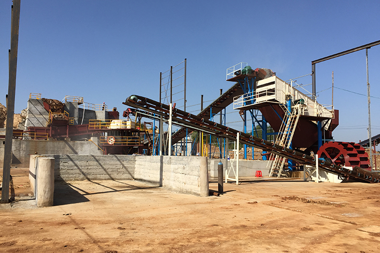Qinghai Xining 300 tons per hour marble crushing production site.jpg