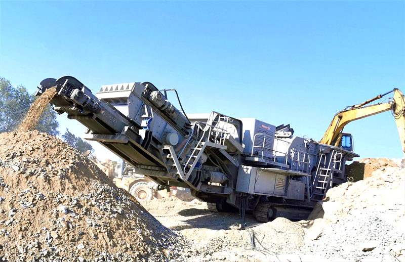 Construction waste crushing station, impact crawler mobile crushing station, impact mobile crushing station